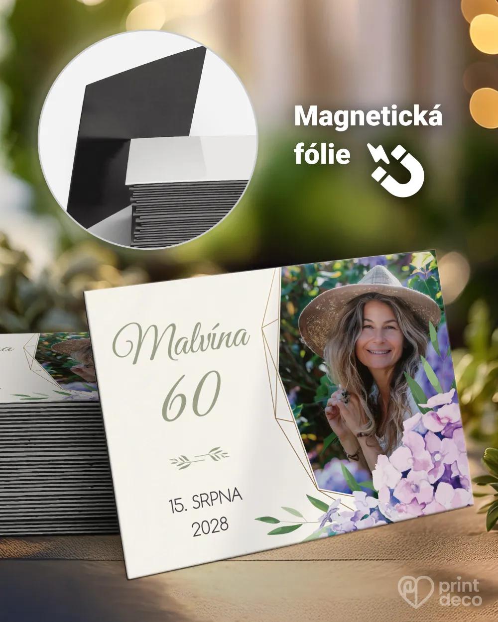 Památeční magnetky z oslavy Hortenzie s fotografií