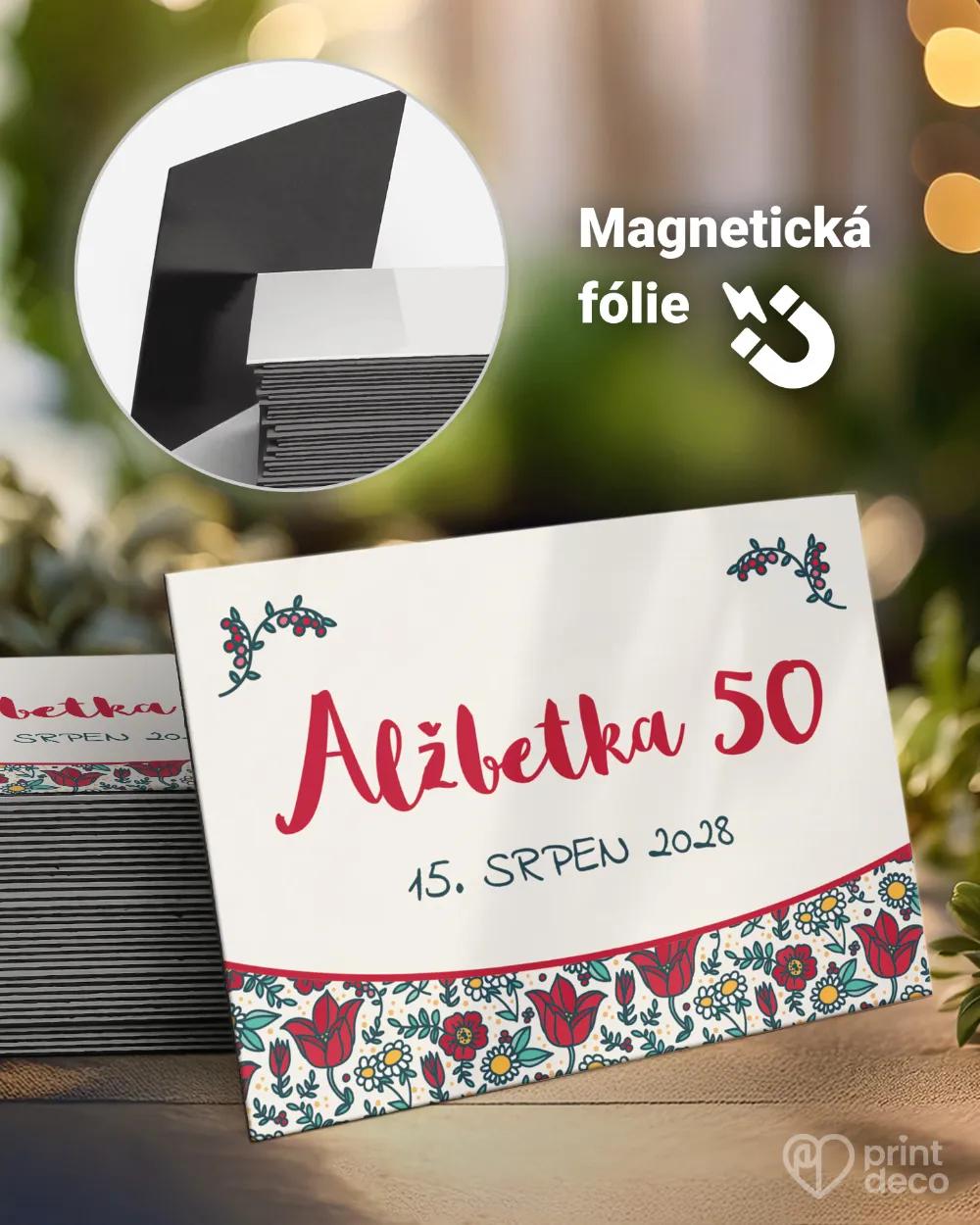 Památeční magnetky z oslavy Polní máky II.