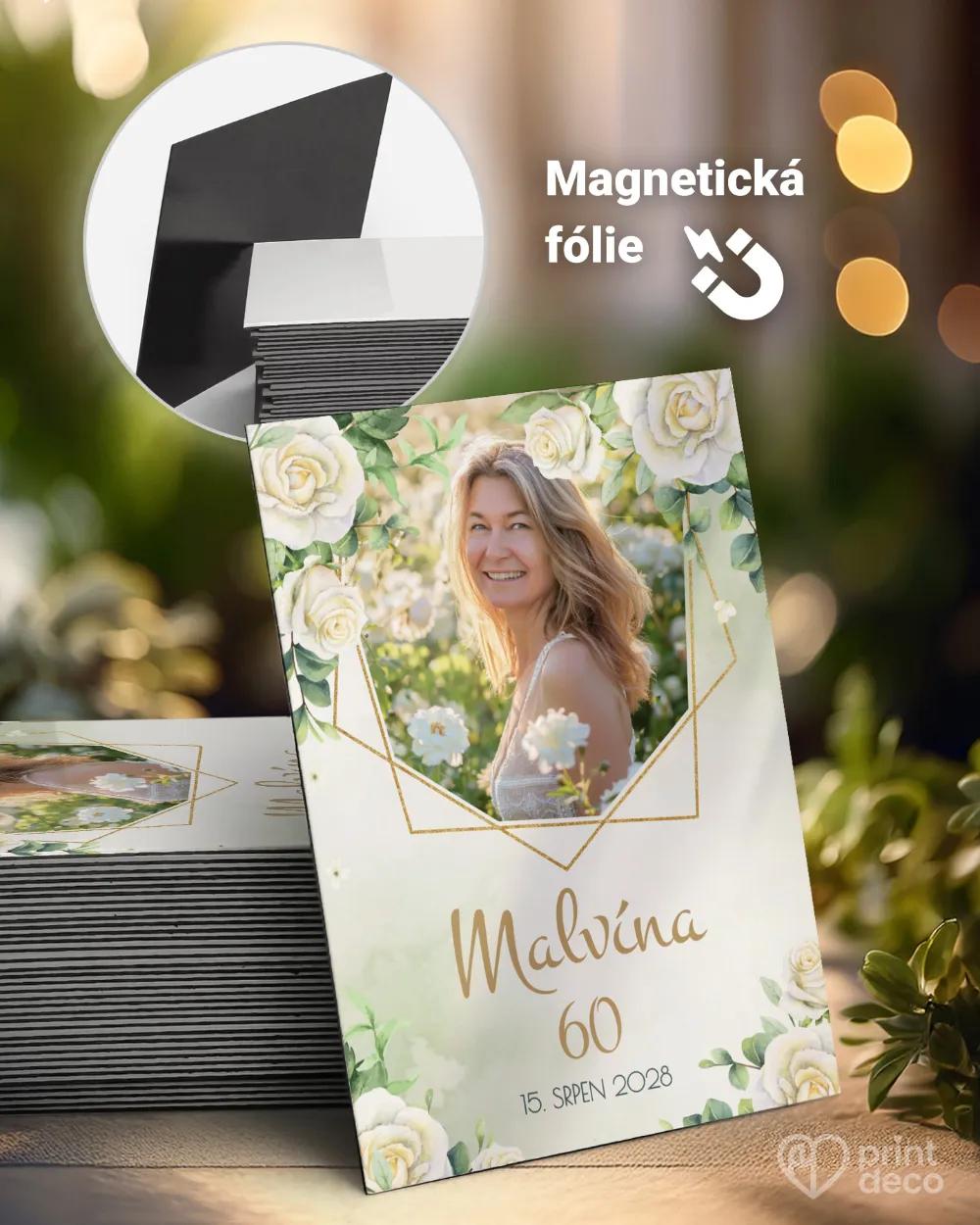 Památeční magnetky z oslavy Šípkové růže V. s fotografií