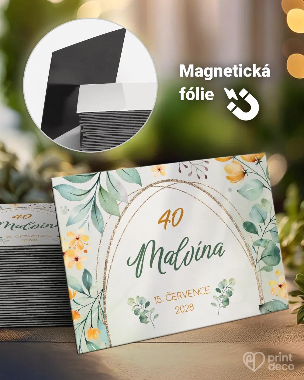 Památeční magnetky z oslavy Žluté kvítky