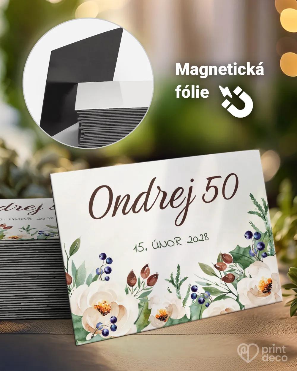 Památeční magnetky z oslavy Lesní plody