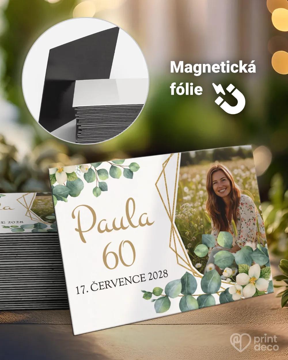 Památeční magnetky z oslavy Greenery III. s fotografií