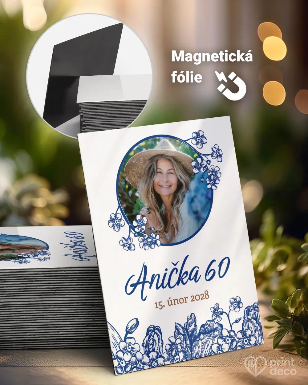 Památeční magnetky z oslavy Polní květiny V. s fotografií