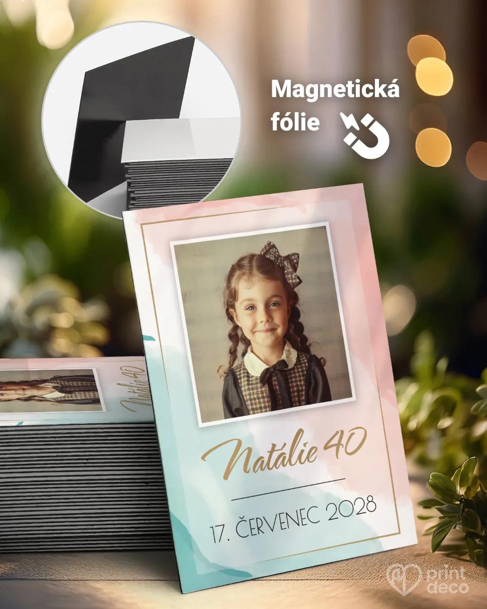 Památeční magnetky z oslavy Abstrakt I. s fotografií