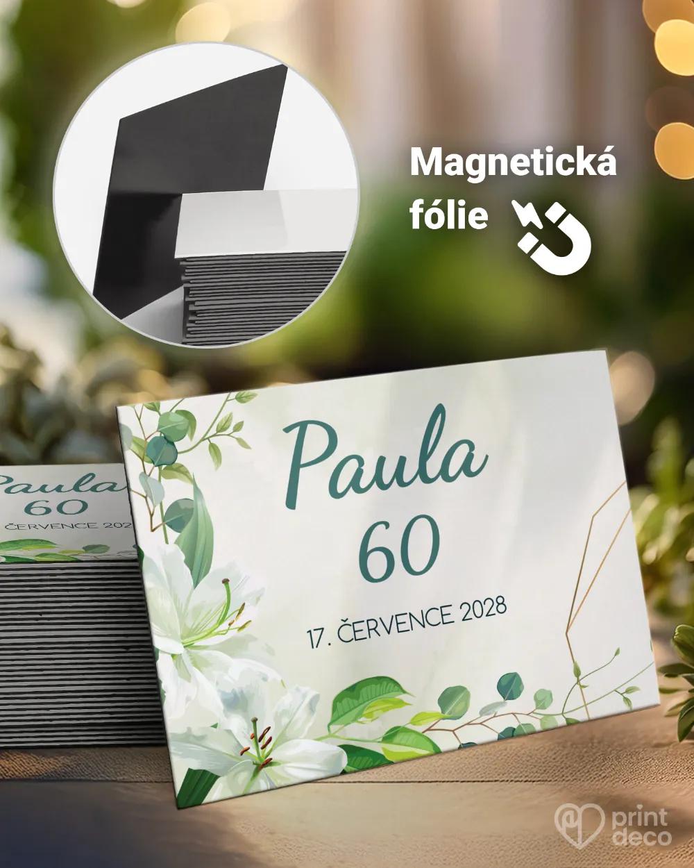 Památeční magnetky z oslavy Bílé lilie