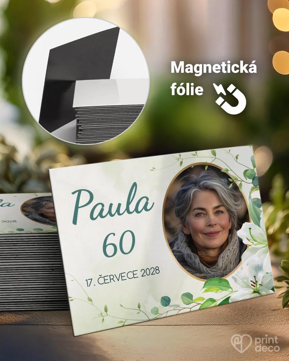 Památeční magnetky z oslavy Bílé lilie s fotografií