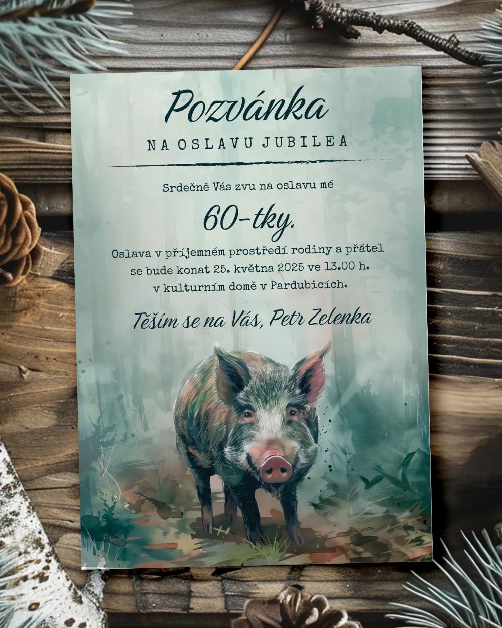 Pozvánka na narozeniny Divočák 01