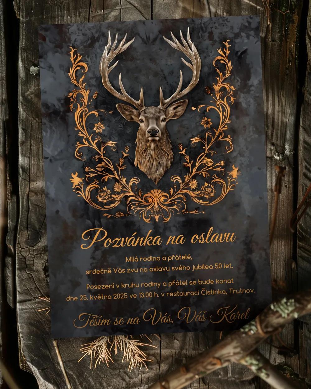 Pozvánka na narozeniny Jelen 06