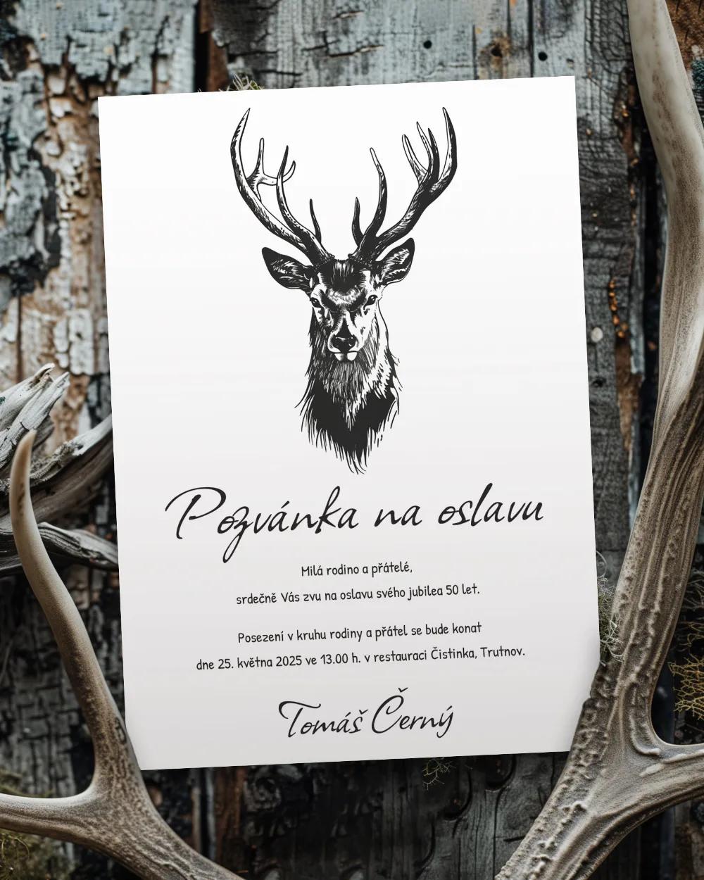 Pozvánka na narozeniny Jelen 07