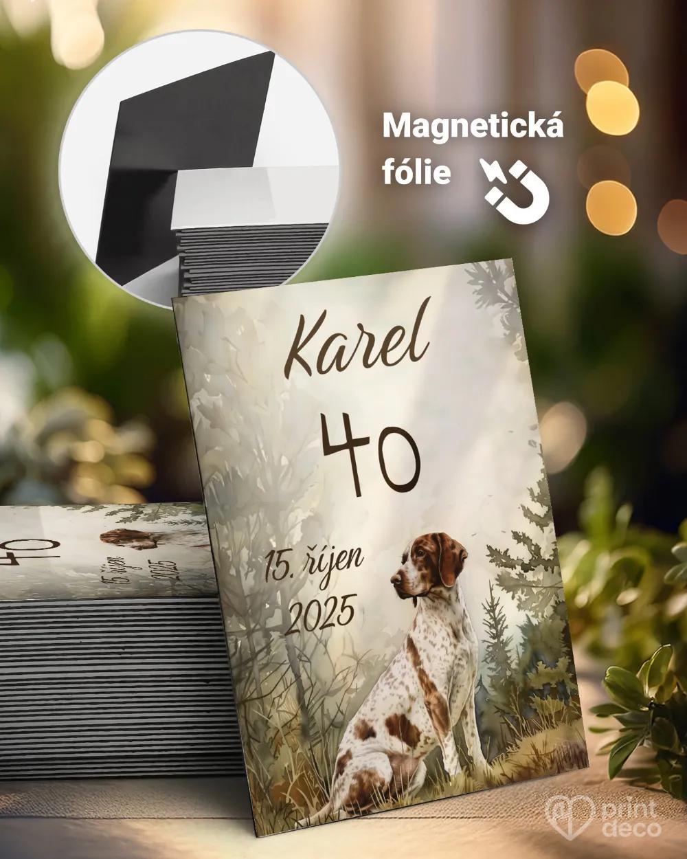 Památeční magnetky z oslavy Lovecký pes I.