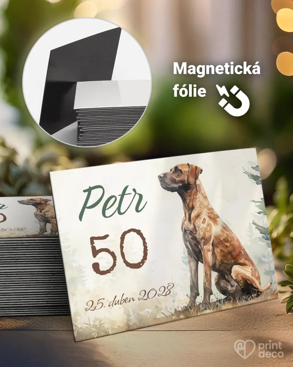 Památeční magnetky z oslavy Lovecký pes III.