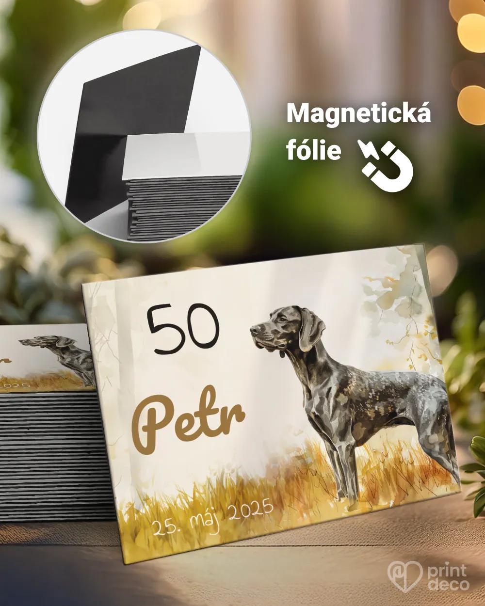 Památeční magnetky z oslavy Lovecký pes IV.