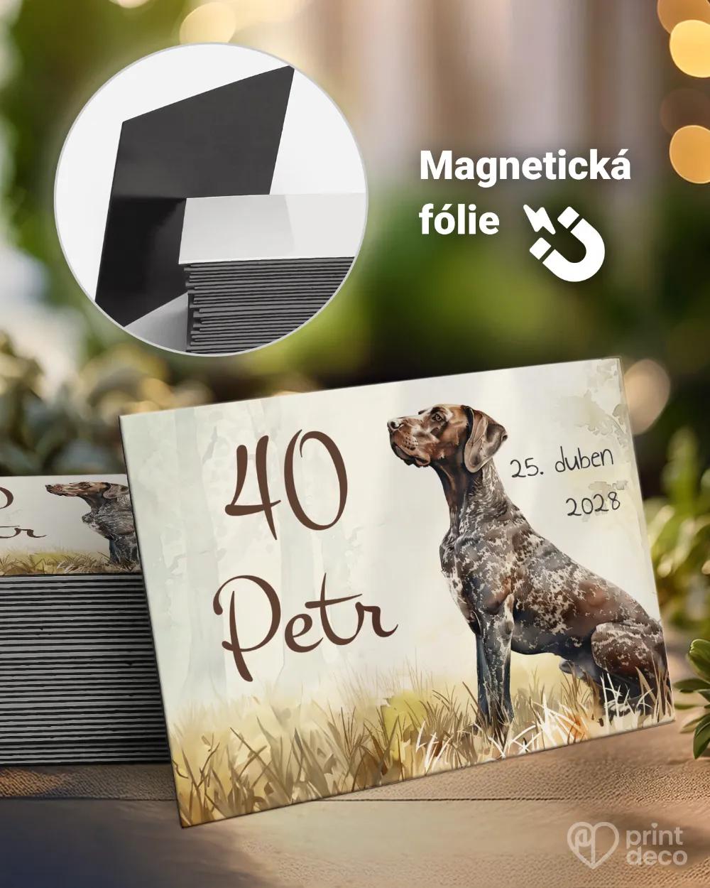 Památeční magnetky z oslavy Lovecký pes V.