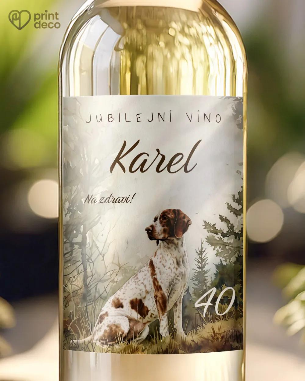 Etikety na láhve Lovecký pes I.