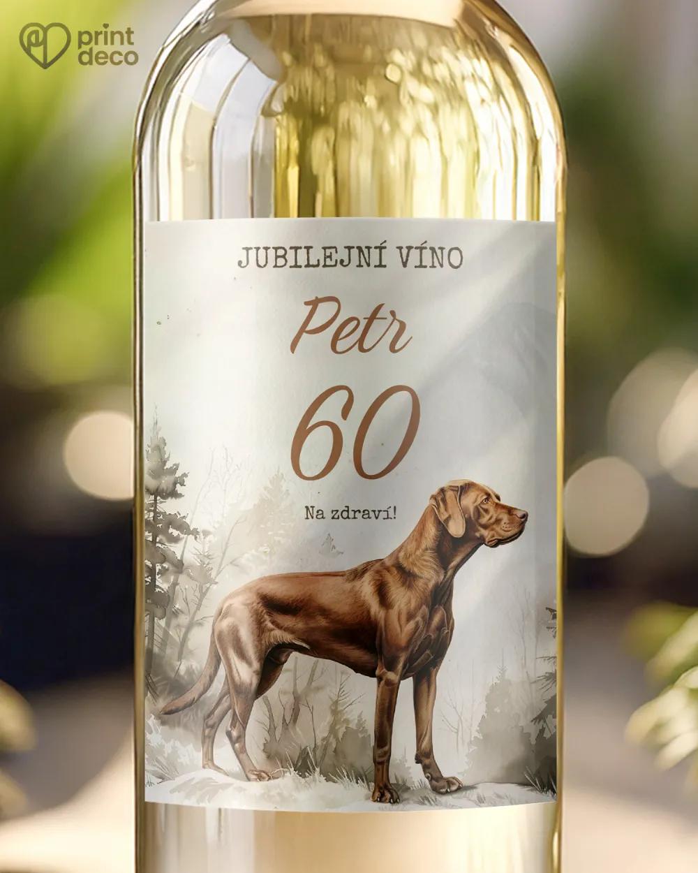 Etikety na láhve Lovecký pes II.