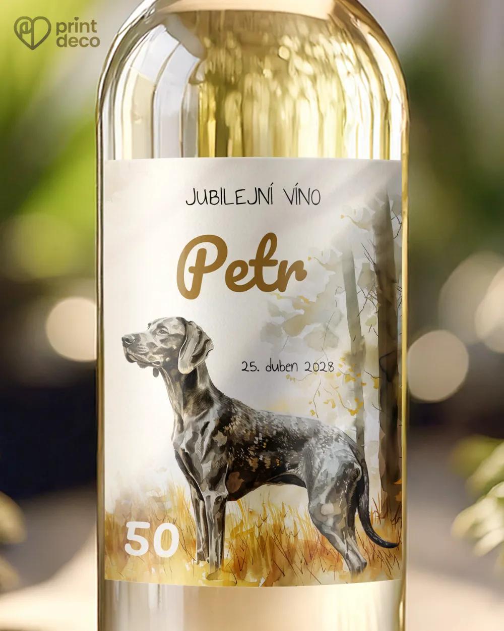 Etikety na láhve Lovecký pes IV.