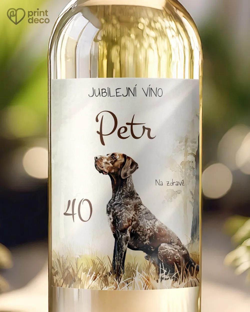 Etikety na láhve Lovecký pes V.