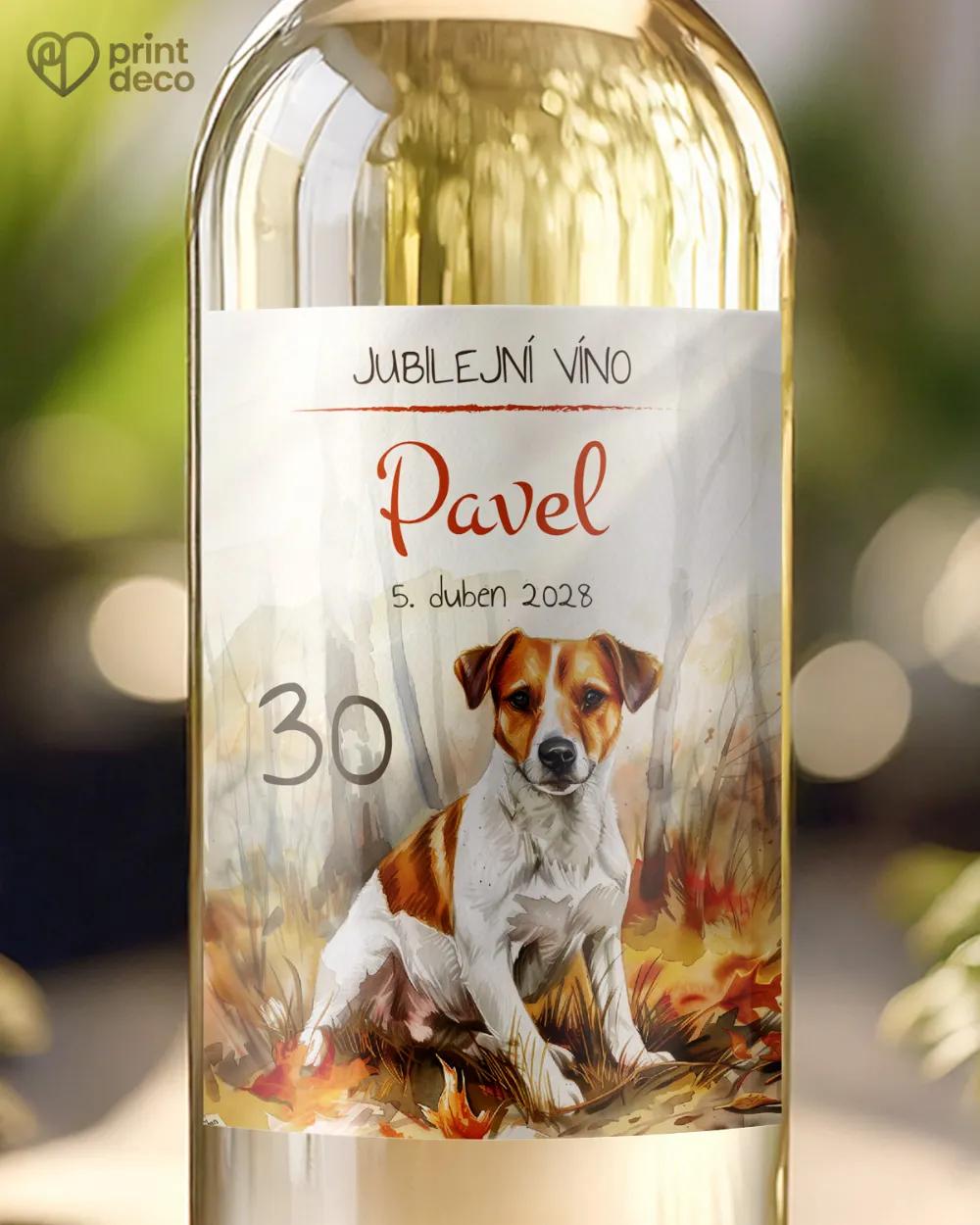 Etikety na láhve Lovecký pes VI.