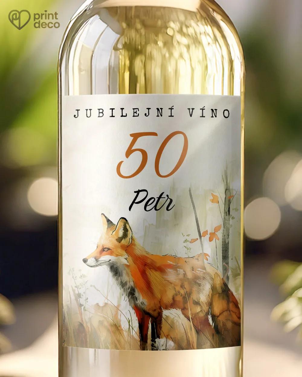 Etikety na láhve Liška I.