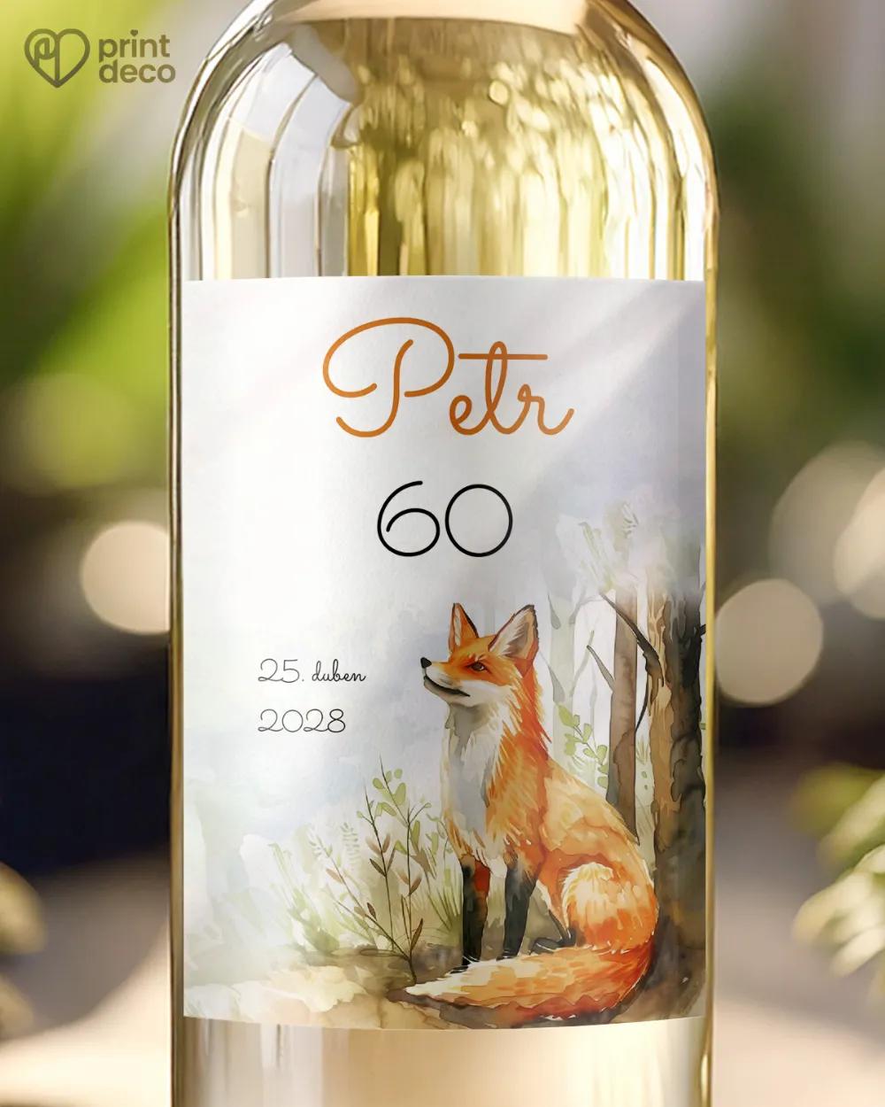 Etikety na láhve Liška II.