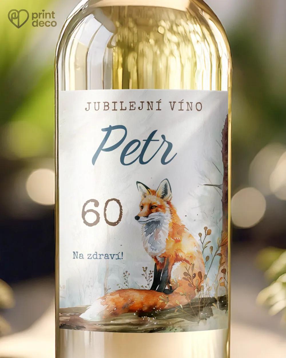 Etikety na láhve Liška III.