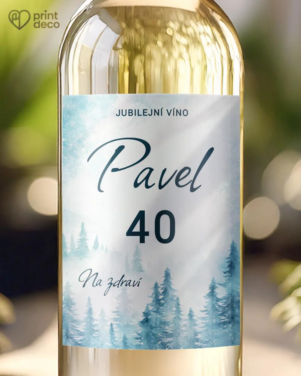 Etikety na láhve Zimní krajina II.