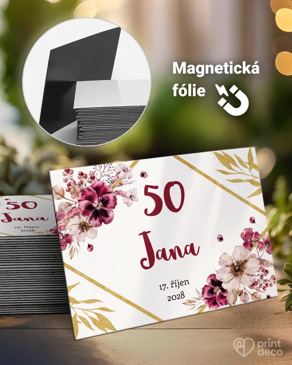 Památeční magnetky z oslavy Rozkvetlé květiny II.