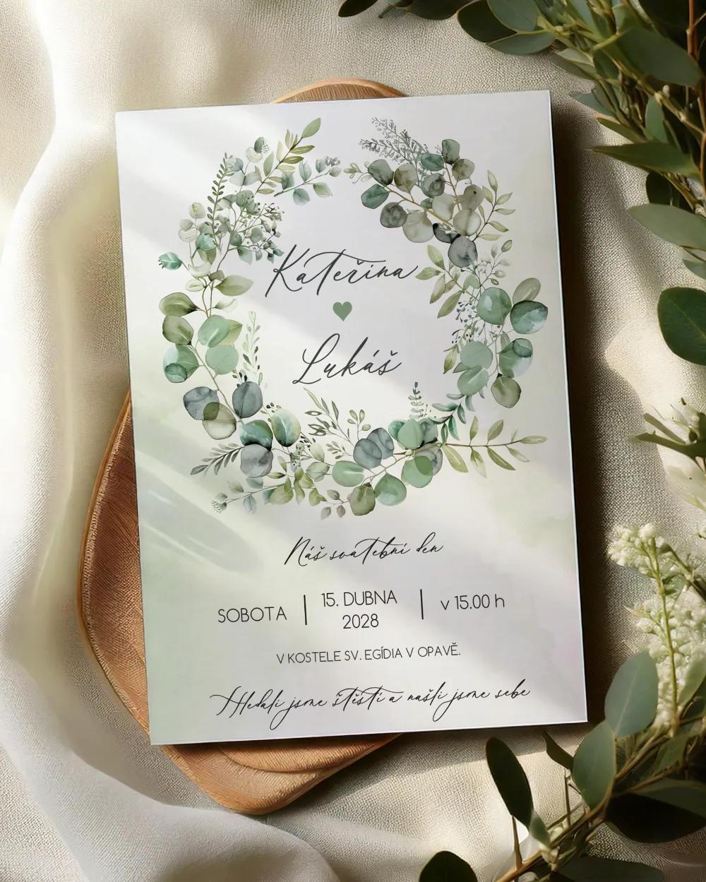 Svatební oznámení - Slib přírody I