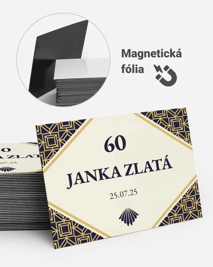 Pamätné magnetky z oslavy - Art Deco 02