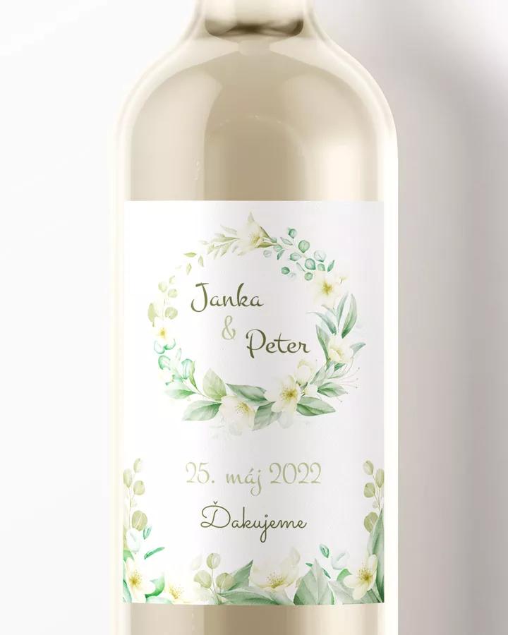 Svatební etikety Bílé květiny