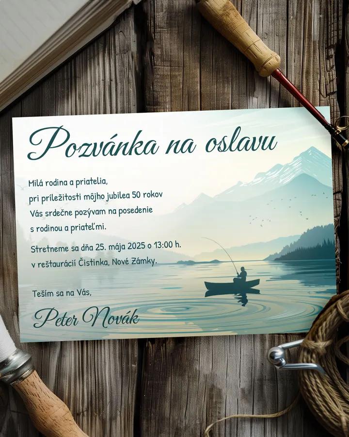 Pozvánka na narozeniny Rybář 05